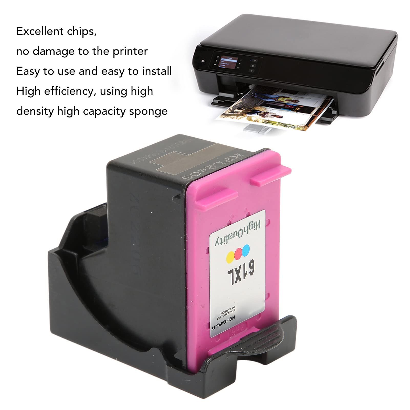 61 XL Ink Cartridge Replacement for HP 61XL, Excellent Printer Ink ...