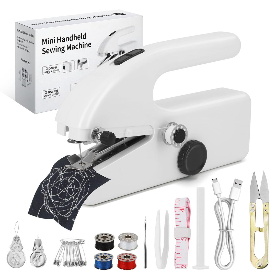 Handheld Sewing Machine - Mini Portable Electric Sewing Machine for ...
