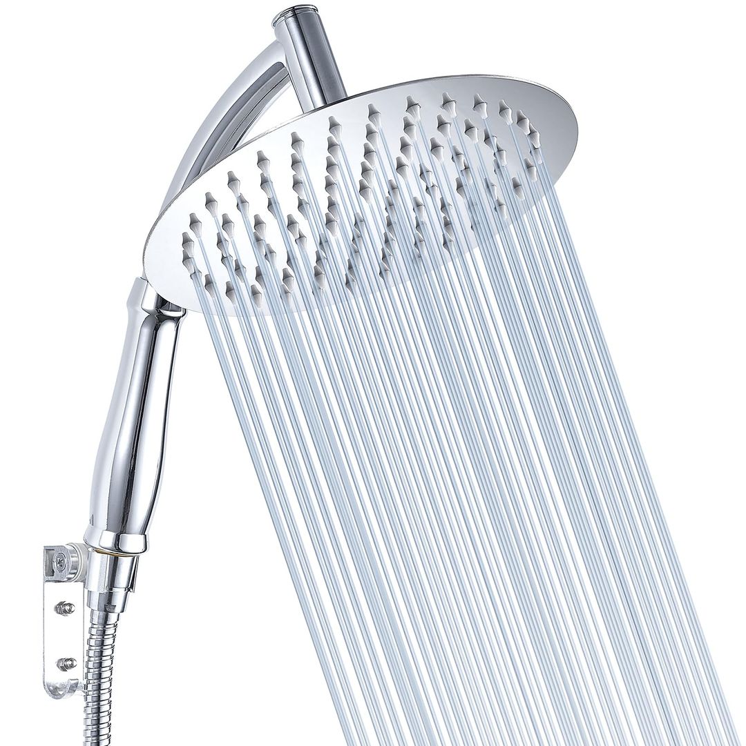 Rain Shower Head High Pressure Stainless Steel Handheld Shower – 8 Inch ...