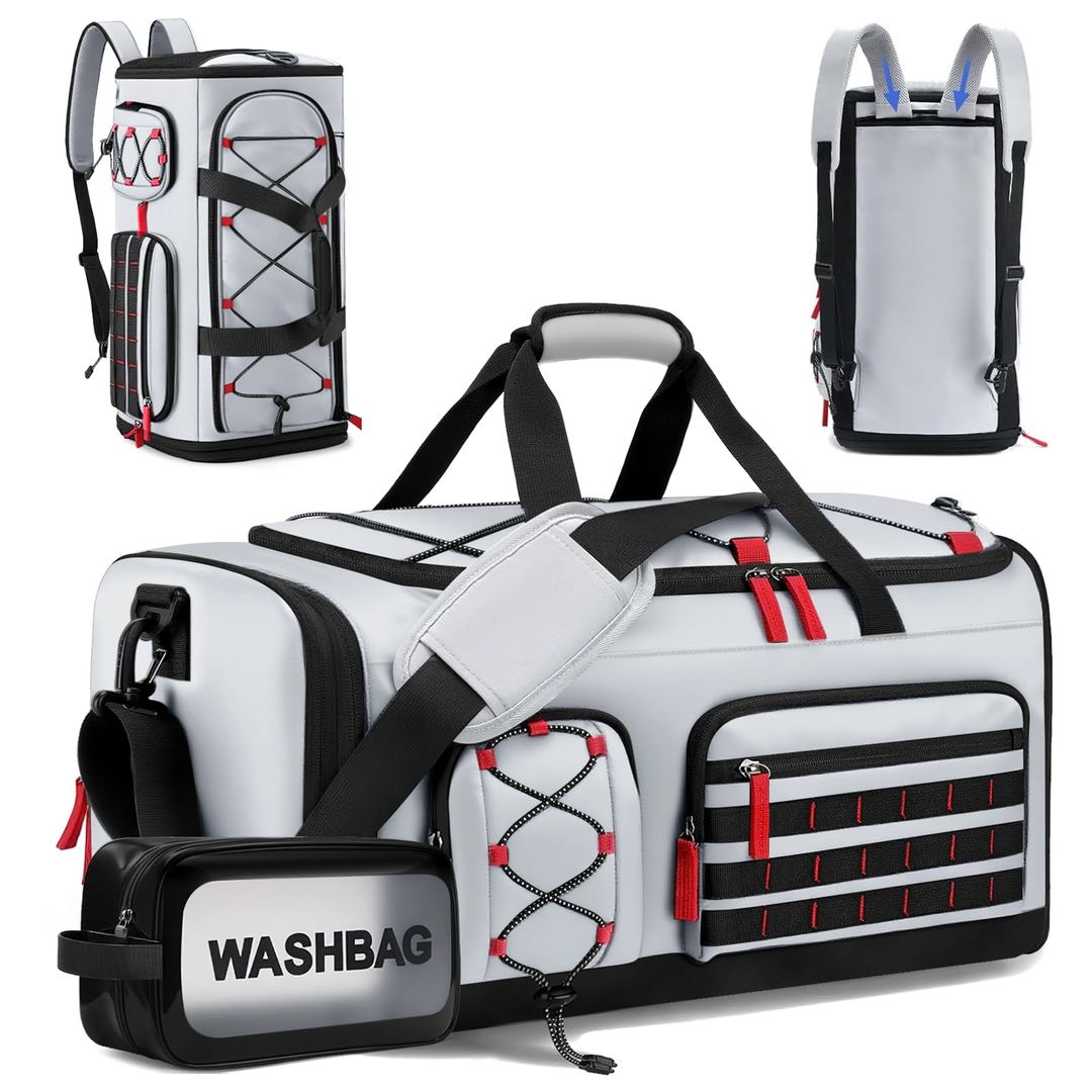 Gym Duffel Bag 35L with Shoe Compartment Dry-Wet Separation Waterproof ...