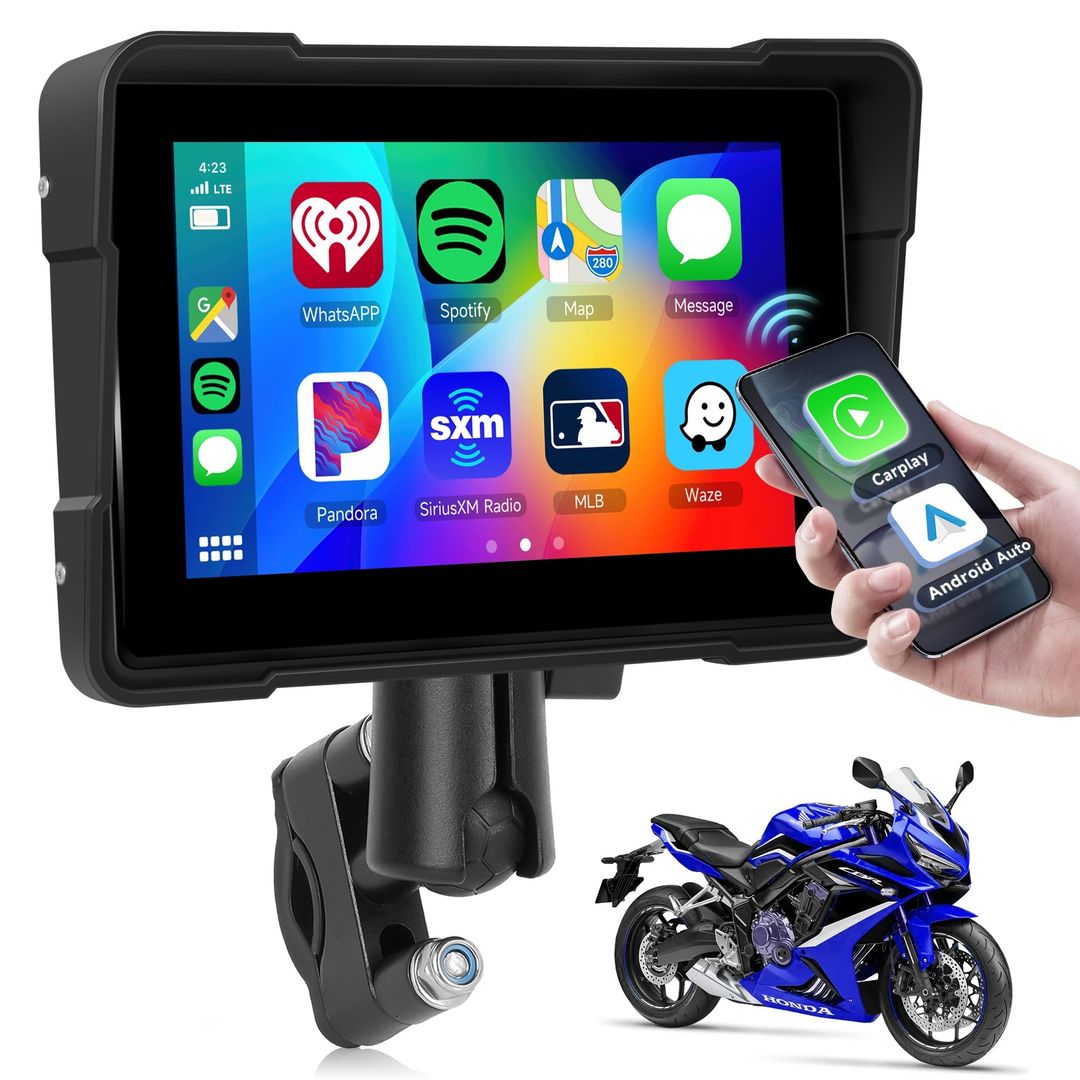 Rimoody Sans Fil Apple Carplay Et Android Auto Portable Autoradio, 10